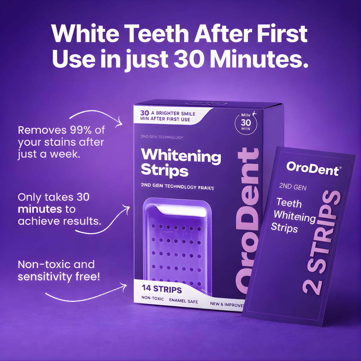 OroDent PAP Whitening Strips