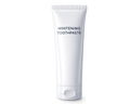 A white squeeze tube of toothpaste centered on a clean white background, with the text 'WHITENING TOOTHPASTE' printed in black on the front.